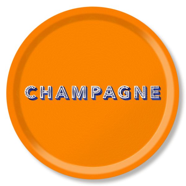 Jamida - Champagne Tray (Orange)