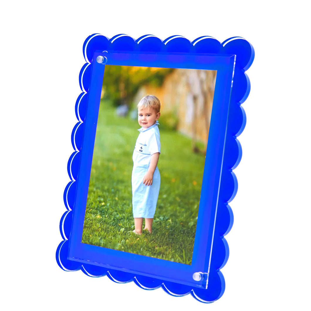Tara Wilson Designs - Blue Scallop Frame