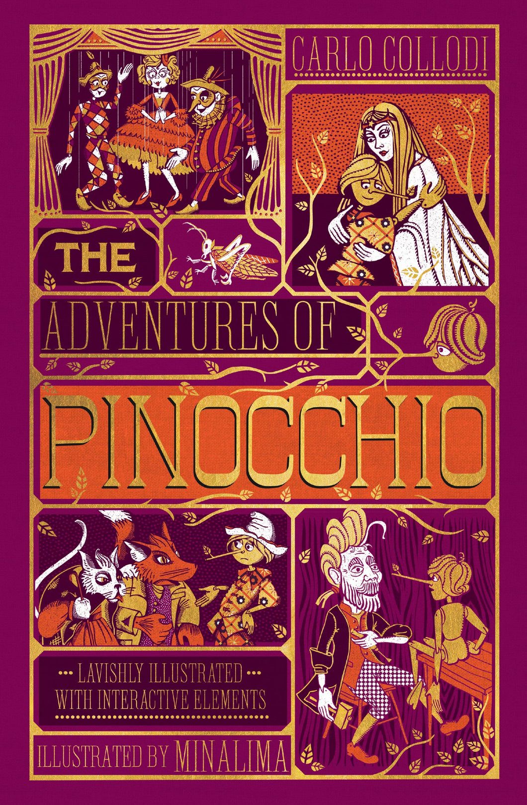 The Adventures of Pinocchio: Ilustrated with Interactive Elements