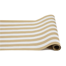 Load image into Gallery viewer, Hester &amp; Cook: Kraft White Classic Stripe Runner
