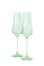 Load image into Gallery viewer, Estelle Colored Glass Champagne Flute Set/2
