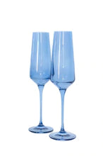 Load image into Gallery viewer, Estelle Colored Glass Champagne Flute Set/2
