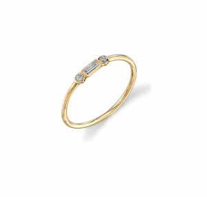 Sydney Evan - Diamond Baguette & Bezel Ring